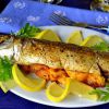 Фаршированная скумбрия, запеченная в духовке