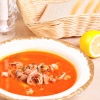 Как приготовить томатный суп с рисом и морепродуктами