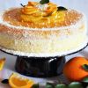 Легкий торт с вареным апельсином