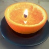 Как сделать свечу из апельсина?