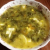 Суп со щавелем и сливочным сыром