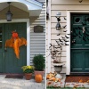 Как украсить входную дверь на Хэллоуин      
