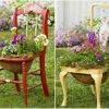 Как сделать украшение для сада из обычного стула