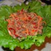 Салат с корейской морковью и говядиной