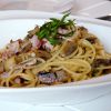 Как приготовить спагетти с грибами и ветчиной