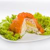 слоеный салат с красной рыбой