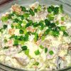 Салат из селедки и картофеля с зеленым луком