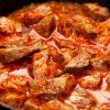 Как приготовить мясо с жареными помидорами