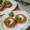 Кабачки на сковороде с чесноком и помидорами