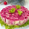 Праздничный салат с блинами "Букет роз": пошаговый рецепт с фото