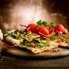 ПП-пицца богата овощами и зеленью