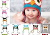 Шапка детская AliExpress OWL Crochet Children Hat with Ear