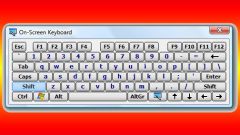 How to open the on-screen keyboard