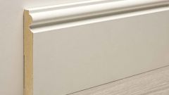 How to attach the baseboard to the concrete wall