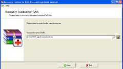 How to open damaged rar archive