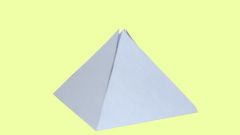 Как построить развертку пирамиды