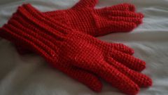 Как связать женские перчатки