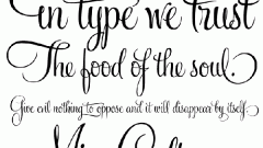 How to determine the font of the text