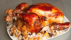 Как запечь курицу с рисом в духовке