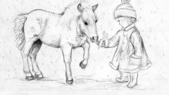 Как нарисовать лошадь карандашом