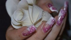 Как нарисовать розу на ногтях