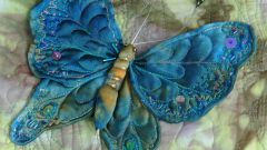 Как сделать из ткани бабочку
