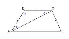 How to find an angle in a trapezoid
