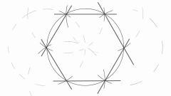 How to construct a regular hexagon