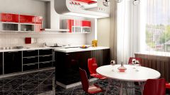 How to arrange the furniture in the kitchen