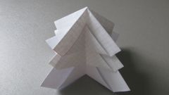 Как сделать ёлку оригами