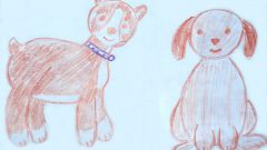 Как нарисовать щенка карандашом