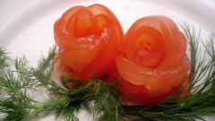 Как сделать розочки из томатов