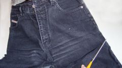 Как сделать из старых джинс юбку