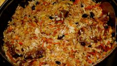 How to cook pilaf with meat