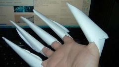 Как сделать бумажные когти