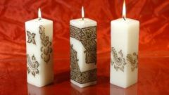 Как сделать декоративные свечи