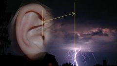 How to determine at what distance from you was struck by lightning