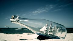 How to put a ship in a bottle