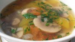 Как сварить грибной суп с молодым картофелем и клецками