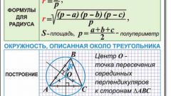 Как находить площадь треугольника, вписанного в окружность