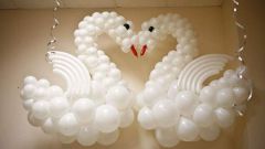 Как сделать лебедя из воздушных шаров