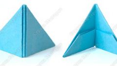 Как сделать треугольный модуль оригами
