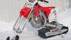 Как переделать мотоцикл в снегоход