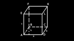 Как вычислить площадь параллелепипеда