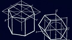 How to draw hexagonal prism