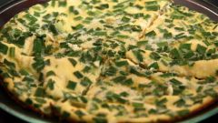 Как приготовить омлет с зеленым луком 
