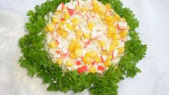 Популярный крабовый салат