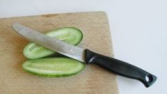 Cucumbers in soy sauce with garlic