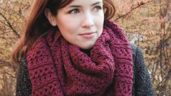 How to tie Snood knitting
