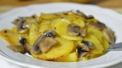 Как приготовить картошку с грибами в сливках